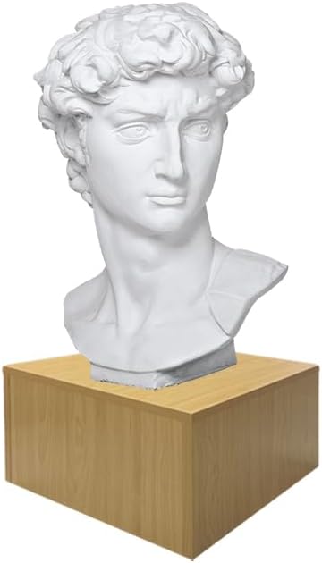 Prolinemax Maple Pedestal Cube Display Stand Collectible Sculpture