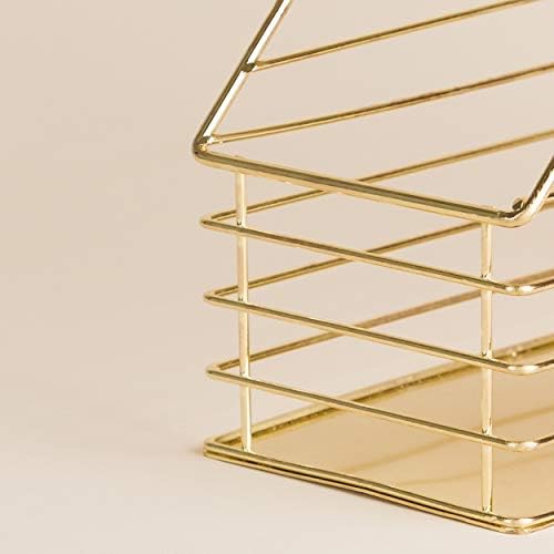 U Brands Metal Magazine Holder Gold