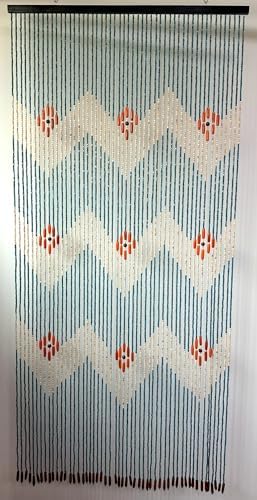 FlavorThings Blue Wood Bead Curtain - Waverly