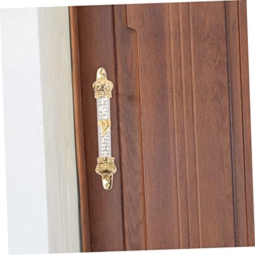 BESTOYARD Delicate Metal Mezuzah with Scroll for Home Blessing