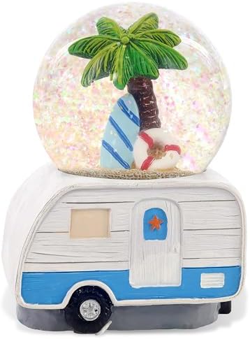 CoTa Global Palm Tree RV Camper Snow Globe - 65 mm