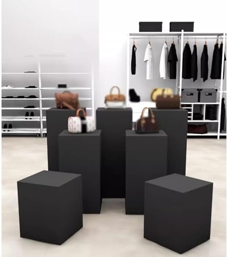 Round Risers Model Clothing Store Plinth Stand Wooden Cube Pedestal Display