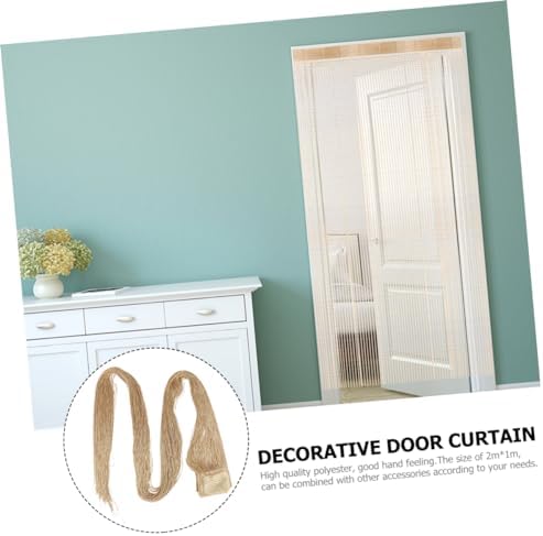 PRETYZOOM Dense Monochrome Door Curtain for Home Decor