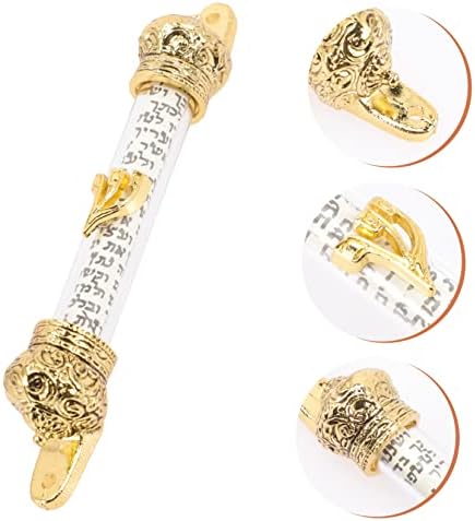 Door Right Side Mezuzah Jewish Religious Metal Scroll for Home