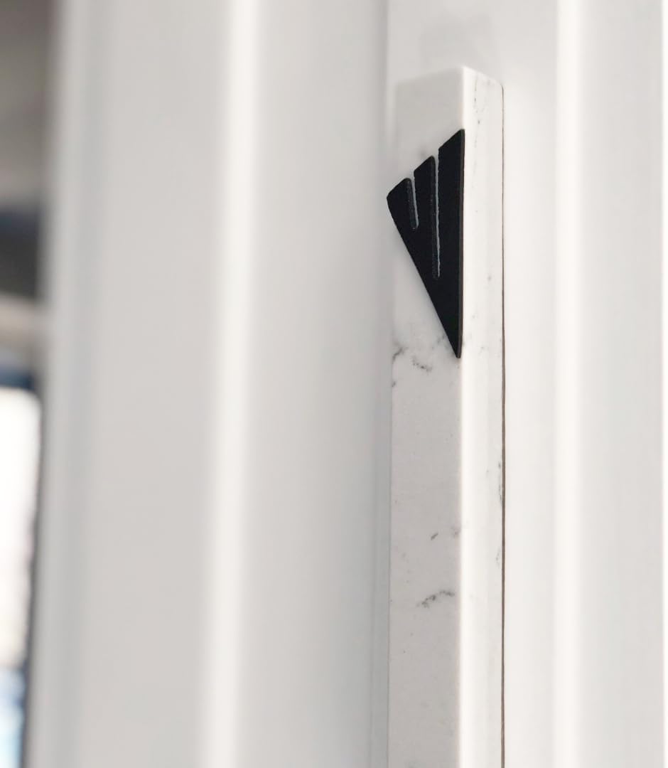 Modern Mezuzah Case with Marble Design