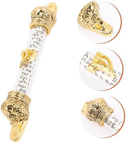 Religious Mezuzah with Crown Design for Home Blessing Protection