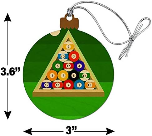 Graphics More Billiard Balls Christmas Ornament 1