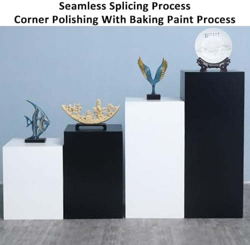Cube Display Pedestal Stand Black 40x40cm