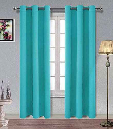 MDS Blackout Curtain Panel - Teal 42x84 Inch