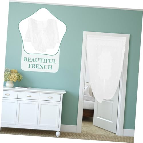LIFKOME Elegant French Style Door Panel Curtain for Kitchen and Bedroom