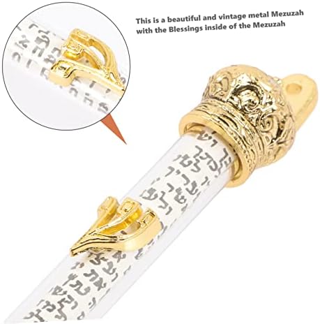 Door Right Side Mezuzah Jewish Religious Metal Scroll for Home
