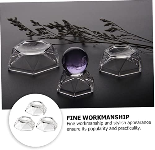 3pcs Acrylic Crystal Display Base for Decorative Showcases