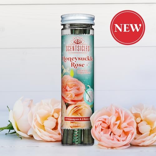 NEW Scentsicles Honeysuckle Rose Scented Sticks - 2 Bottles 12 Sticks Total