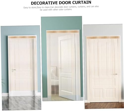 PRETYZOOM Dense Monochrome Door Curtain for Home Decor