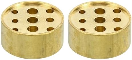 PATIKIL Brass Incense Holder 2 Pack with 9 Holes