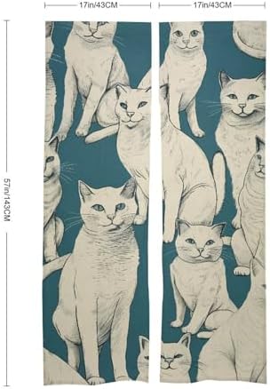 Japanese Noren Animal Pattern Door Curtain 34x57