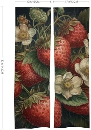 Japanese Noren Strawberry Flower Door Curtain 34x57