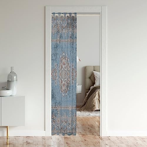 Boho Velvet Door Curtain with Mandala Design
