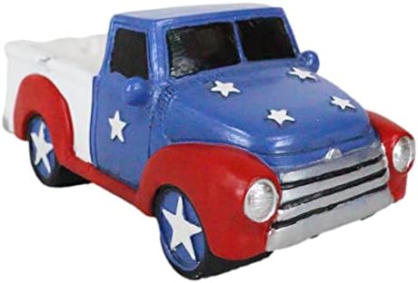 Ebros Gift Patriotic Pickup Truck Ashtray Figurine