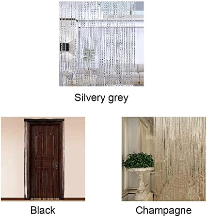 Sparkle String Curtains for Door 79x40inch