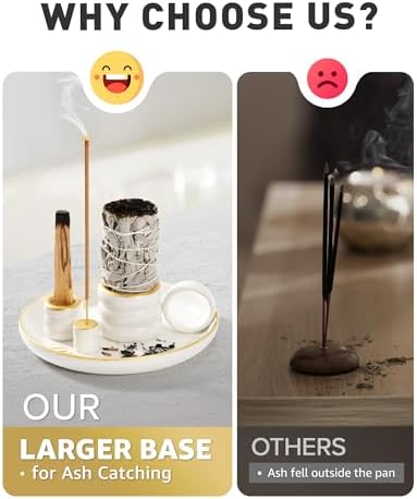 4 in 1 Incense Holder with Handle and Ash Tray
