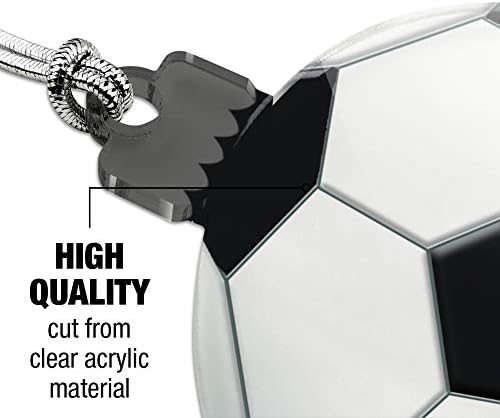 Soccer Ball Football Acrylic Christmas Ornament