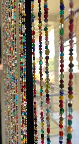 Mango Gifts Bohemian Curtain with Beads and Sun Catcher