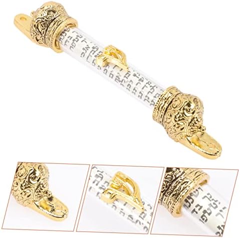 Jewish Mezuzah Door Decor Metal Scroll Blessing Decor