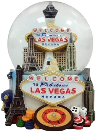Las Vegas Snow Globe 65MM Welcome to Fabulous Vegas
