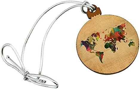 GRAPHICS AND MORE Rainbow World Globe Mini Ornament