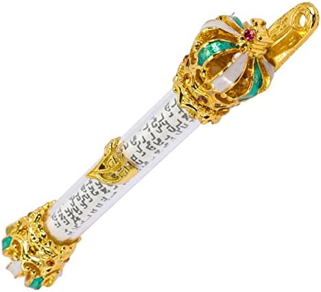 HOOTNEE Mezuzah Scroll Door Metal Religious Decor