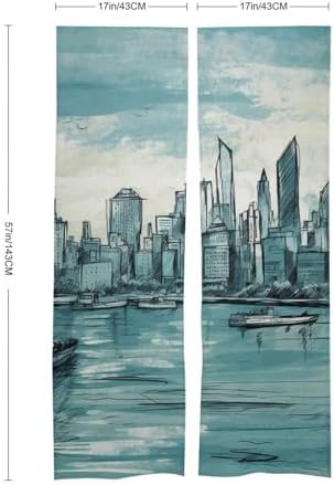 Japanese Noren Landscape Sketch Door Curtain 34x57