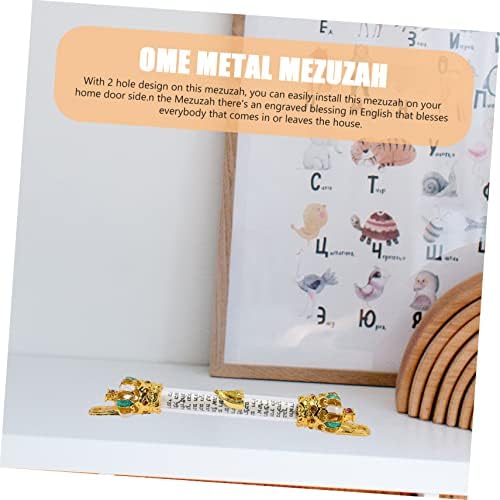 HOOTNEE Mezuzah Scroll Door Metal Religious Decor