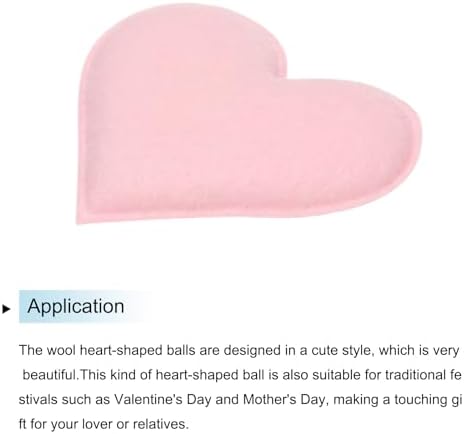 MECCANIXITY Pink Felt Hearts 20 Pack Hanging Decorations