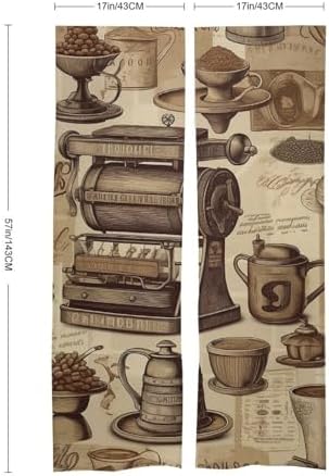 Japanese Noren Coffee Nostalgia Door Curtain 34 x 57