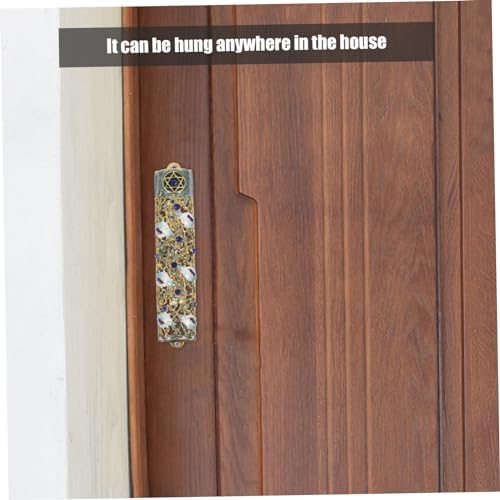 Elegant Mezuzah Door Accent Hanukkah Decoration with Blessing Scripture