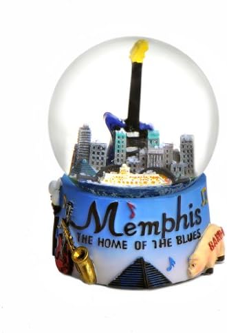 Zizo Memphis Tennessee Colorful Snow Globe 65mm