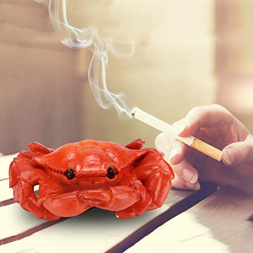 Resin Crab Shape Ornament Ashtray Home Office Decor