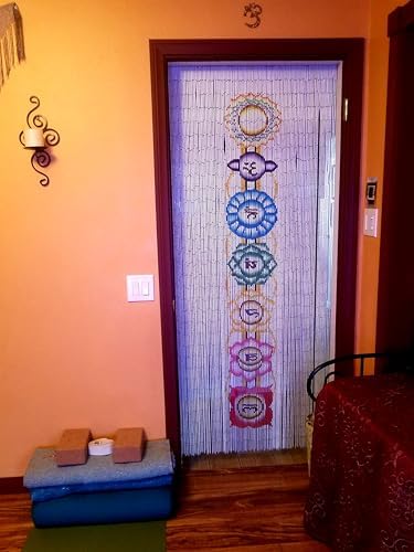 Beaded Curtain 125 String Chakra Handmade with 4000 Beads