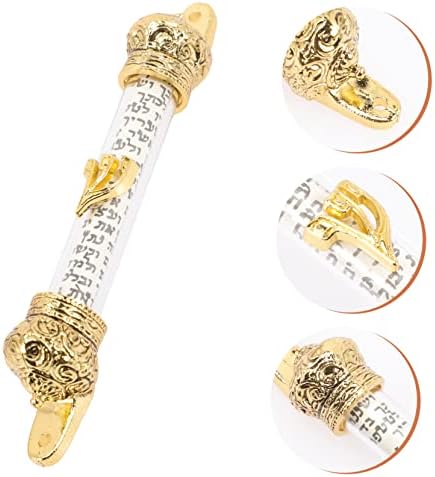 Jewish Mezuzah Door Decor Metal Scroll Blessing Decor