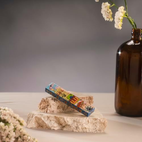 Large Wooden Mezuzah Holder by Yair Emanuel
