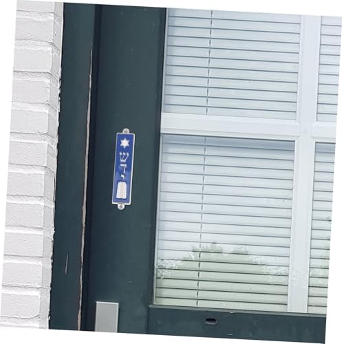 Garneck Metal Mezuzah Scroll with Hebrew Text for Door