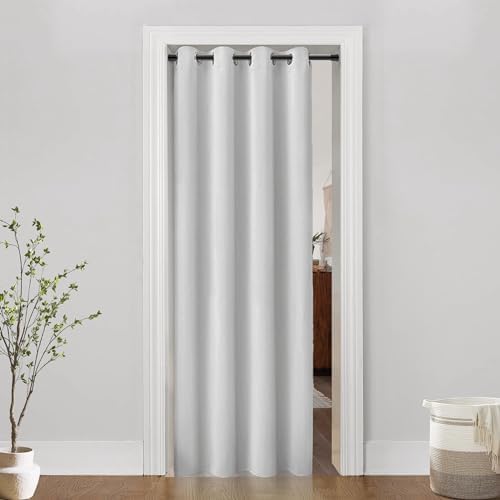 Curtain as Bedroom Door Sound Proof Panels for Doorway Cover