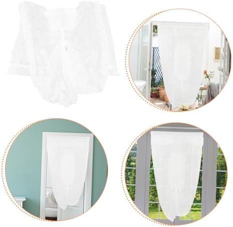 LIFKOME Elegant French Style Door Panel Curtain for Kitchen and Bedroom