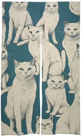 Japanese Noren Animal Pattern Door Curtain 34x57