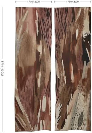 Japanese Noren Brown and White Stripes Door Curtain
