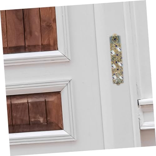 Elegant Mezuzah Door Accent Hanukkah Decoration with Blessing Scripture