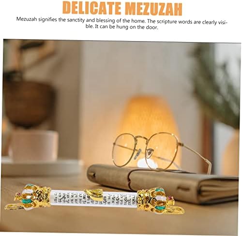 RORPOIR Decorative Metal Mezuzah Door Blessing Plaque