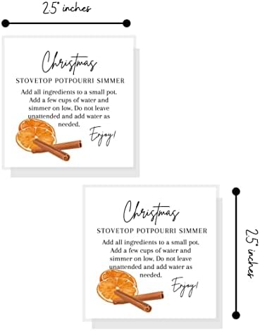 Crafters Cup Christmas Stovetop Potpourri Simmer Cards 30 Pack