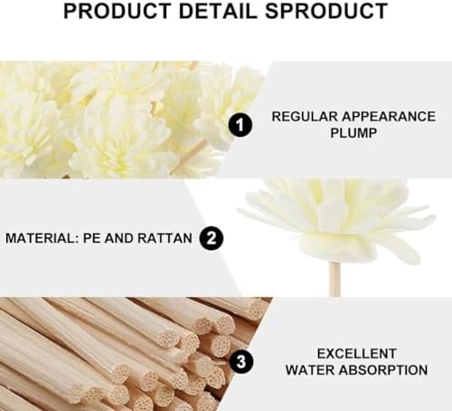 Garneck Reed Diffuser Sticks 10pcs for Home Office Car